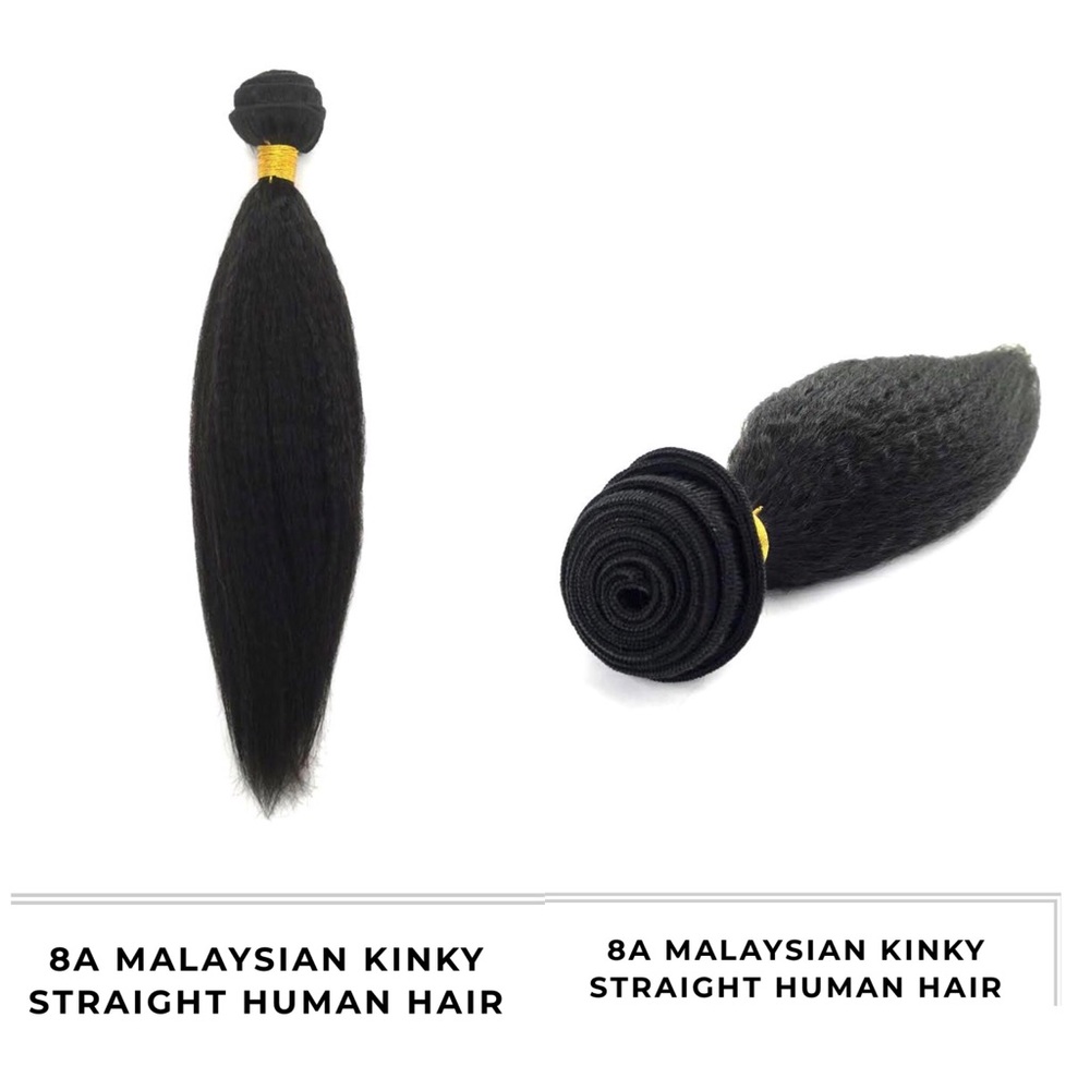 M A L A Y S I A N  H A I R | Kinky Straight- Black